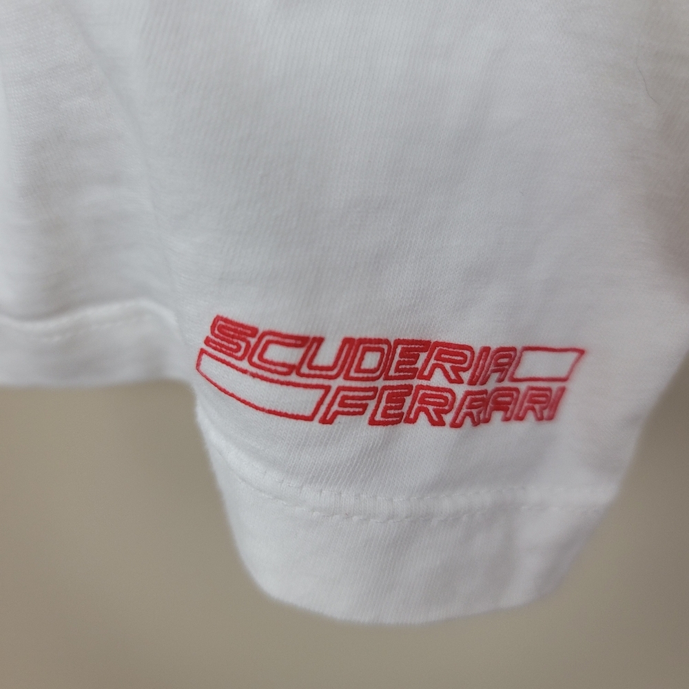 Scuderia Ferrari White Polo Shirt size XXL - Picture 7 of 8